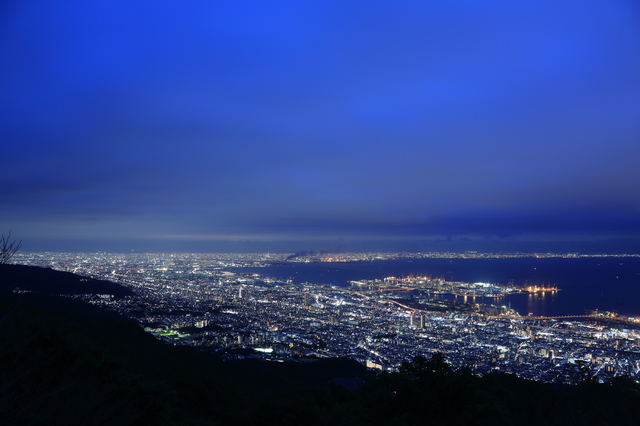 Night view of Kobe seen from Rokko